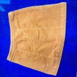 Tan Corduroy Mini Skirt